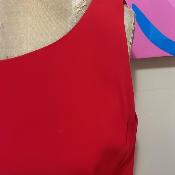 Moschino Red Sleeveless Blouse Cruise Me Baby - Picture 3 of 9